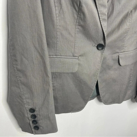 Banana Republic Gray Pinstripe Blazer - Picture 2 of 6